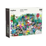 Puzle Artísticos - Gatópolis (500 piezas) mideer