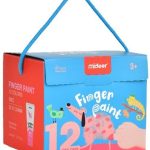 Pinturas para pintar con los dedos - 12 colores mideer