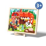 puzles de madera - Casa en la granja (100 piezas) mideer